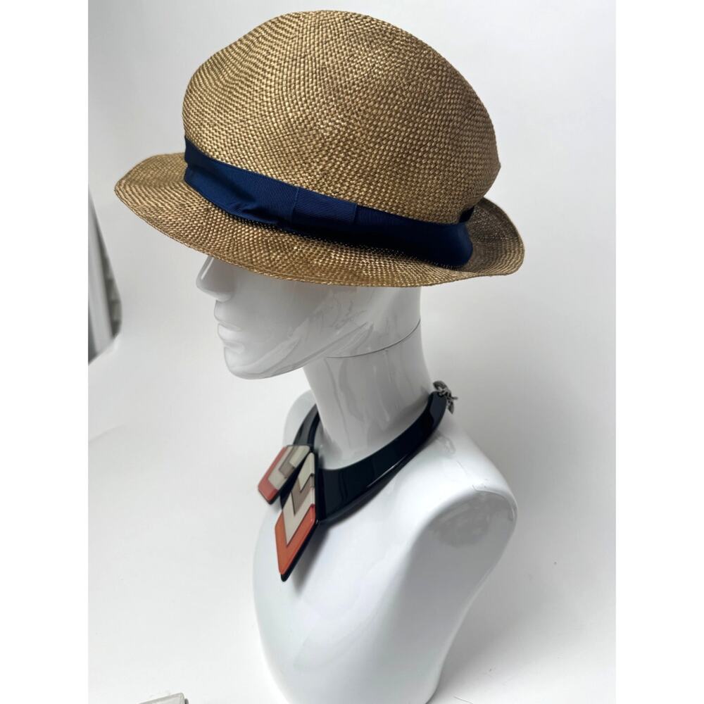 Ermenegildo Zegna Straw Hat Size 59 Designer Summer Hat